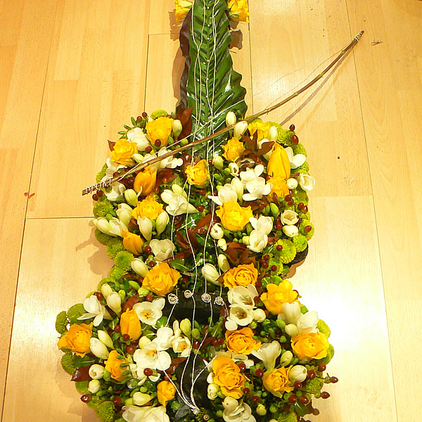 Funeral flowers, wreaths in Brentford, Middlesex, West London UK from